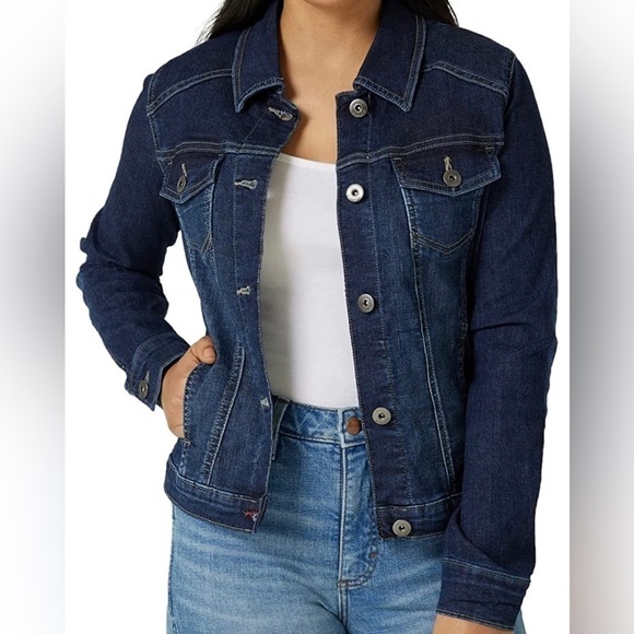 Womens Wrangler Stretch Denim Jacket S - Picture 2 of 3